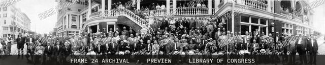 8th annual convention, Cycle Industries, vintage black and white photograph