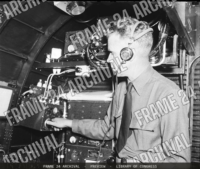 Airplane instruments?, vintage black and white photograph