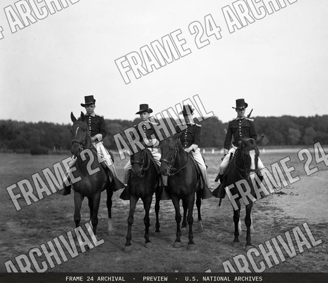Army Carnival, Washington Barracks, DC, vintage black and white photograph