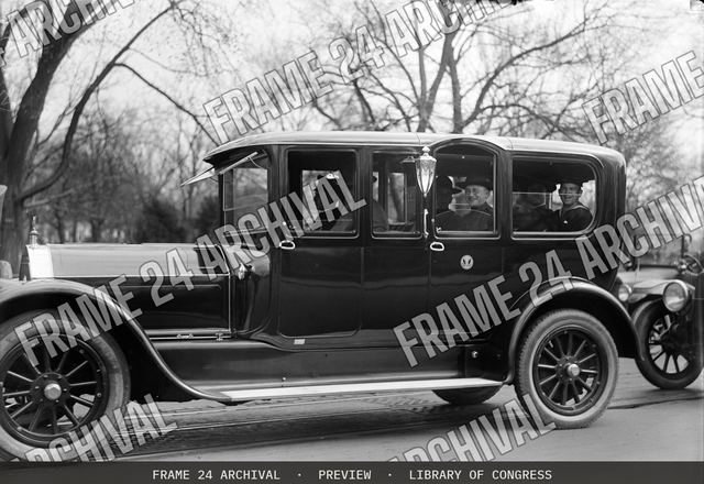 Automobile, vintage black and white photograph