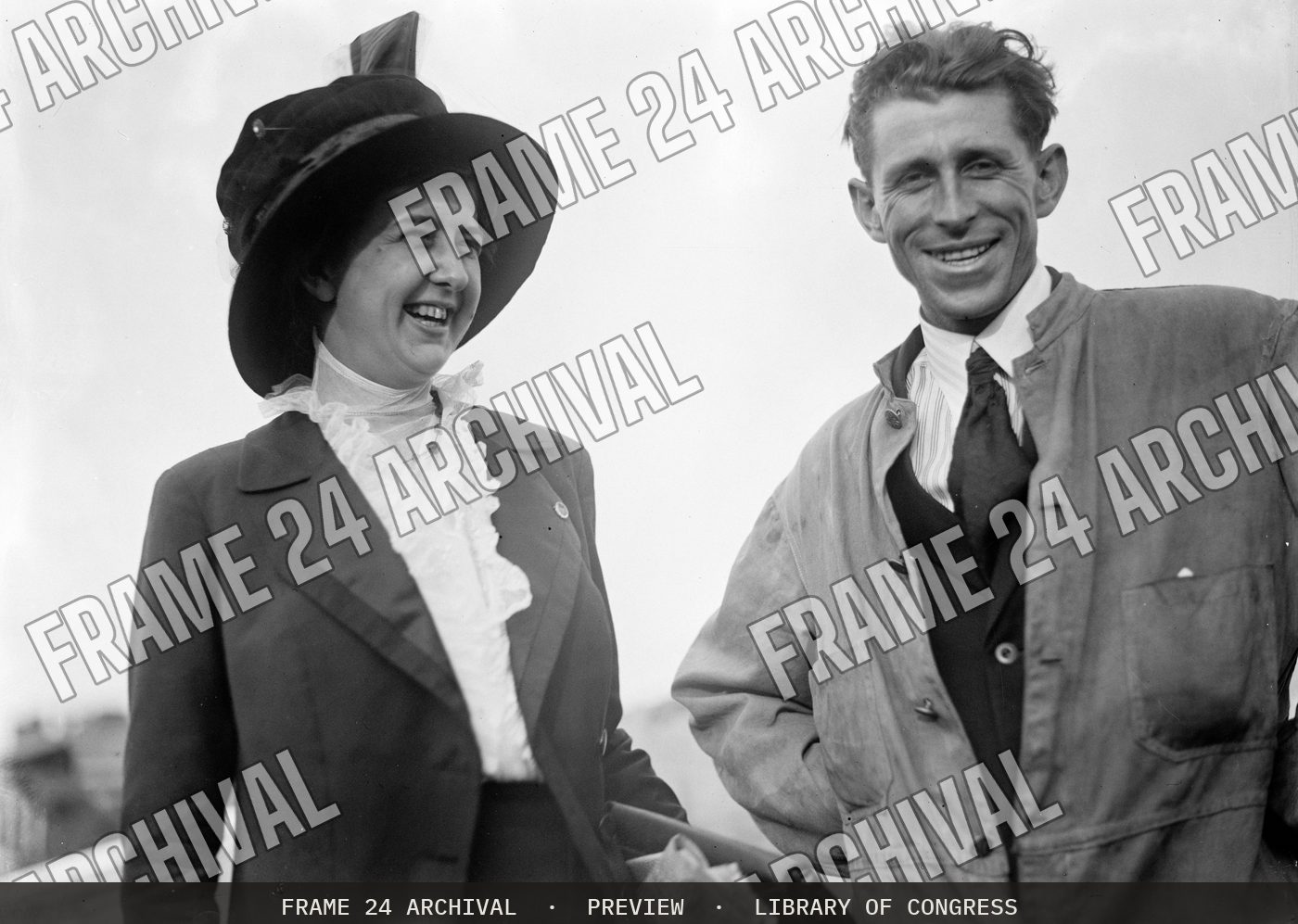 Bleriot Airplane (1911), restored vintage black and white photograph