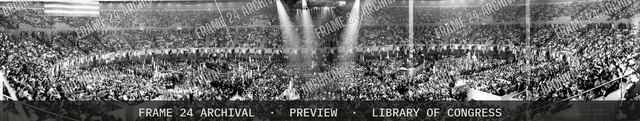 Democratic National Convention, Los Angeles, California, July, vintage black and white photograph