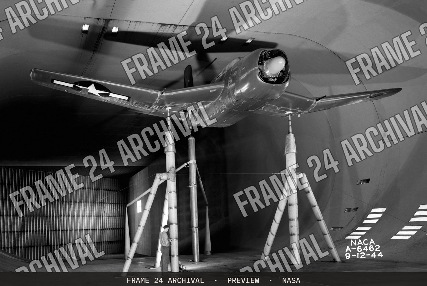Douglas BTD-1 airplane (1944), restored vintage black and white photograph