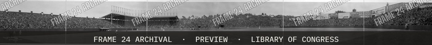 "Ewing Field", Opening of San Francisco's New Baseball Park, May 16th, 1914, 17,500 fans assembled (1914), restored vintage black and white photograph
