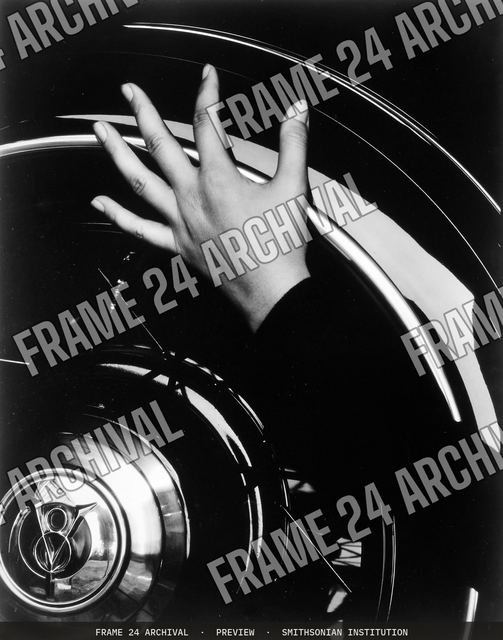 Georgia O'Keeffe--Hand and Wheel, vintage black and white photograph