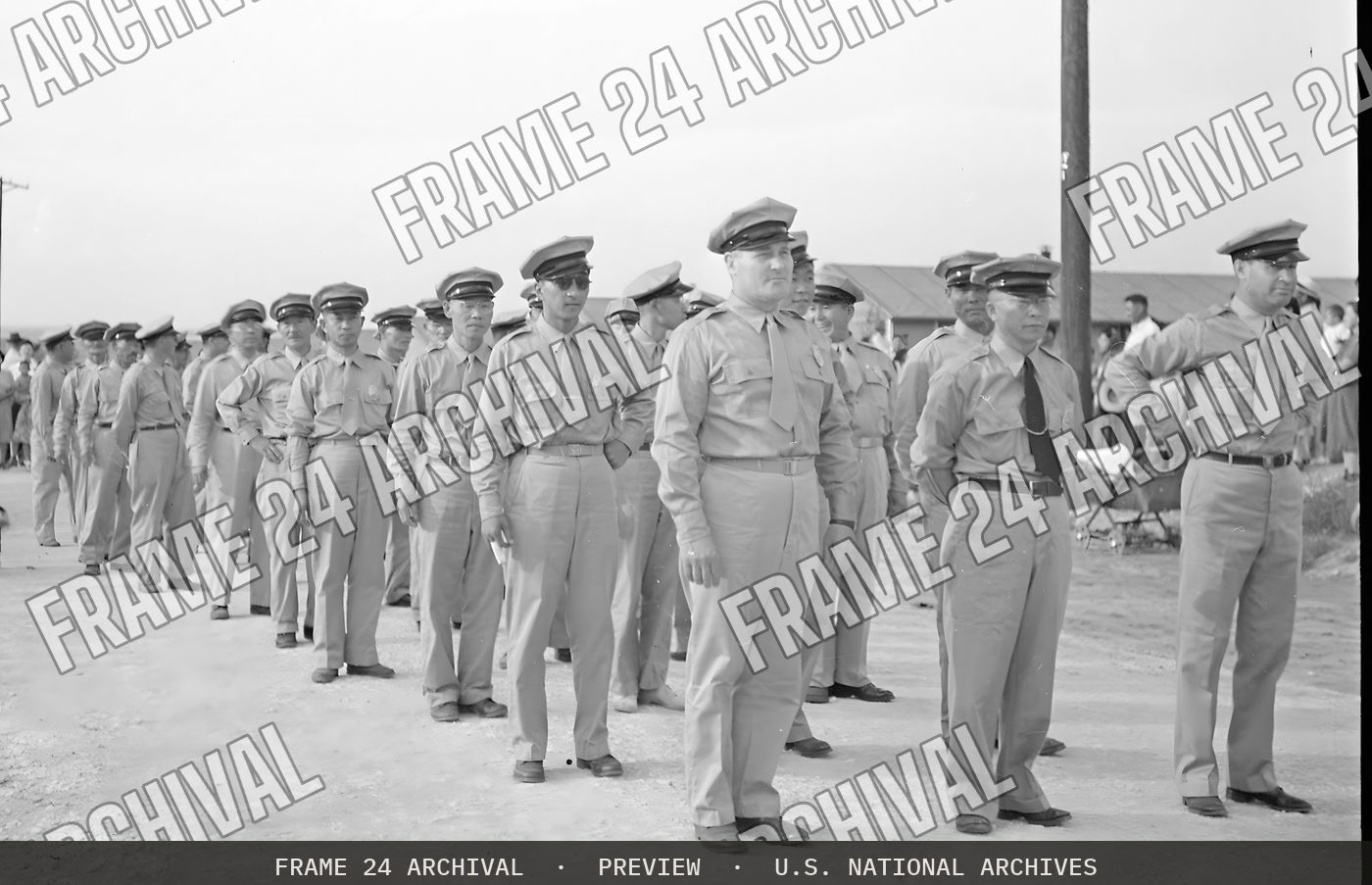 Granada Relocation Center, Amache, Colorado. Amache Summer Carnival Parade (1943), restored vintage black and white photograph