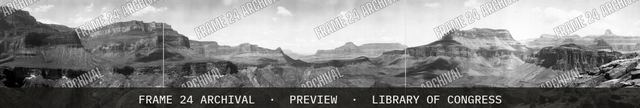 Grand Canyon of the Colorado, vintage black and white photograph