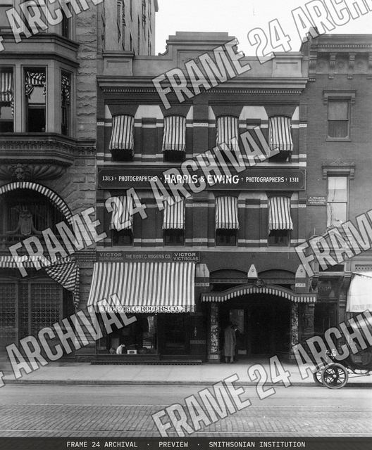 Harris & Ewing Studio (exterior), vintage black and white photograph