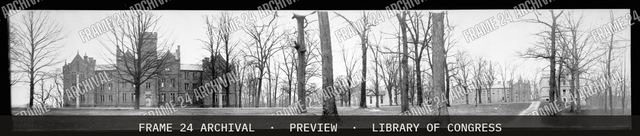 Kenyon College, vintage black and white photograph
