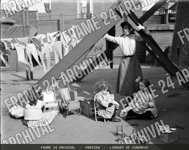 Living on a skyscraper, vintage black and white photograph