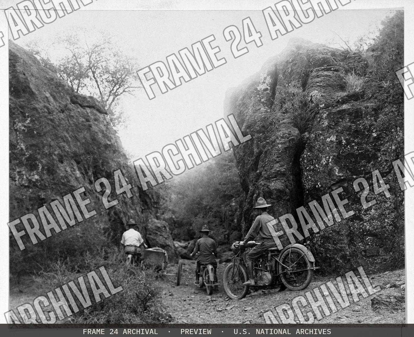 Motor Vehicles - In Use - Demonstration of the Excelsior Motorcycle, restored vintage black and white photograph