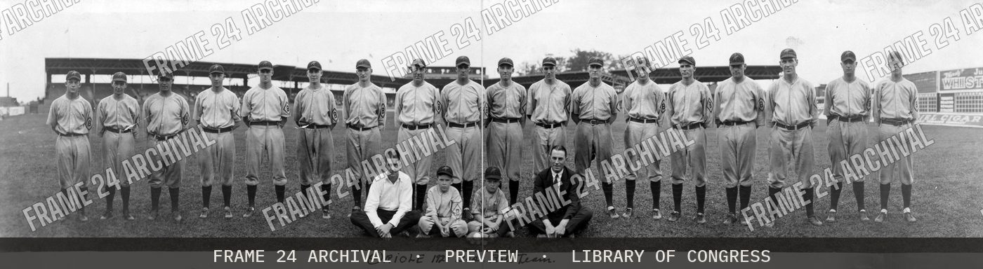 Oriole 1921 baseball team (1921), restored vintage black and white photograph