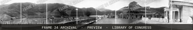 Theatre site, Beachwood Canyon, Hollywood, Calif, vintage black and white photograph