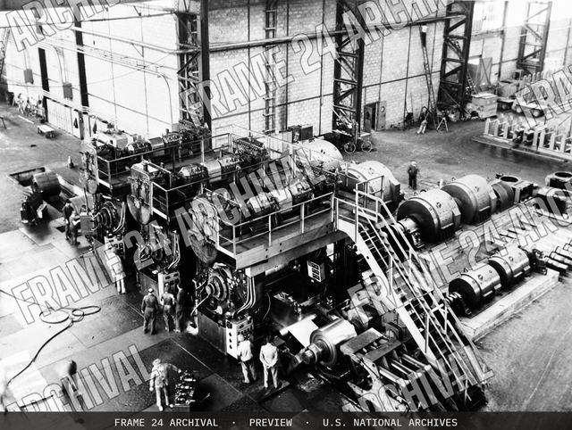 USINOR Steel Mill - Montatair and Denain, vintage black and white photograph