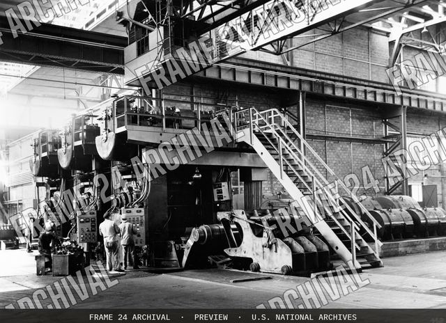 USINOR Steel Mill - Montatair and Denain, vintage black and white photograph