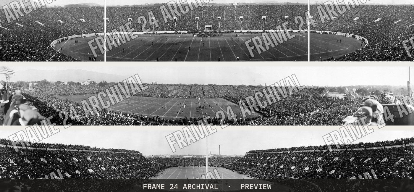 Yale Harvard Football Game (1905–1921), restored vintage black and white photograph