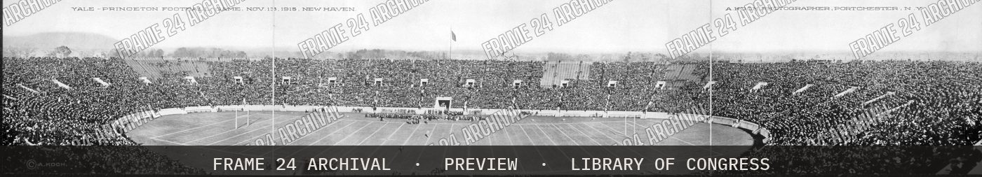 Yale - Princeton football game, Nov. 13, 1915, New Haven (1915), restored vintage black and white photograph
